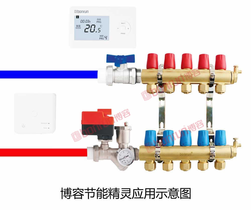 博容地暖節(jié)能精靈應(yīng)用示意圖